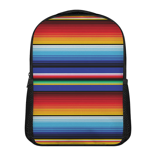 Tribal Mexican Serape Pattern Print Casual Backpack