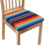 Tribal Mexican Serape Pattern Print Chair Cushion Cover