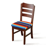 Tribal Mexican Serape Pattern Print Chair Cushion Cover