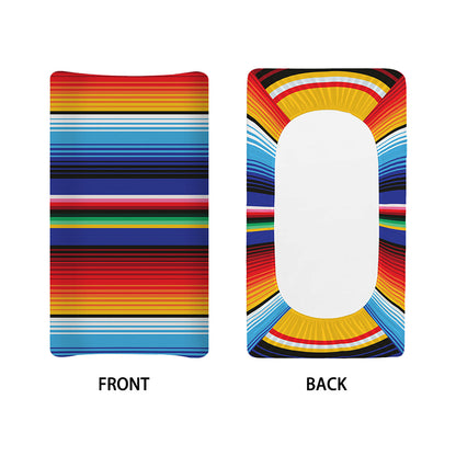 Tribal Mexican Serape Pattern Print Changing Pad Cover