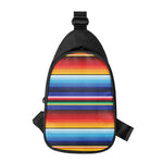 Tribal Mexican Serape Pattern Print Chest Bag