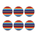 Tribal Mexican Serape Pattern Print Coaster Set