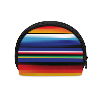 Tribal Mexican Serape Pattern Print Coin Purse