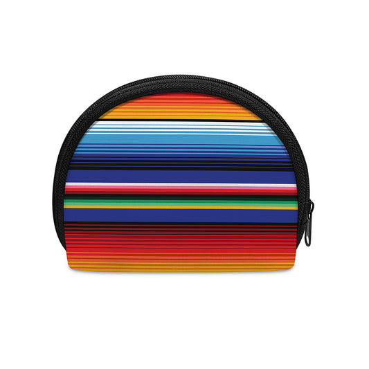 Tribal Mexican Serape Pattern Print Coin Purse