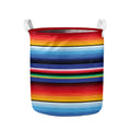 Tribal Mexican Serape Pattern Print Collapsible Laundry Basket