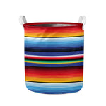 Tribal Mexican Serape Pattern Print Collapsible Laundry Basket