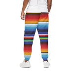 Tribal Mexican Serape Pattern Print Cotton Pants