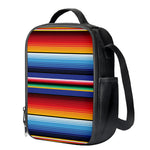 Tribal Mexican Serape Pattern Print Crossbody Lunch Bag