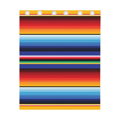 Tribal Mexican Serape Pattern Print Curtain