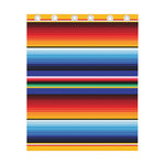 Tribal Mexican Serape Pattern Print Curtain