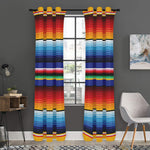 Tribal Mexican Serape Pattern Print Curtain
