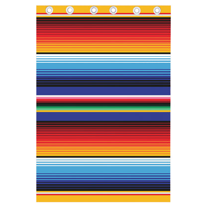 Tribal Mexican Serape Pattern Print Curtain