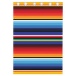 Tribal Mexican Serape Pattern Print Curtain