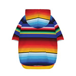 Tribal Mexican Serape Pattern Print Dog Zip Up Hoodie