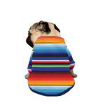 Tribal Mexican Serape Pattern Print Dog Zip Up Jacket