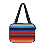Tribal Mexican Serape Pattern Print Double Strap Bible Bag