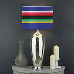 Tribal Mexican Serape Pattern Print Drum Lamp Shade