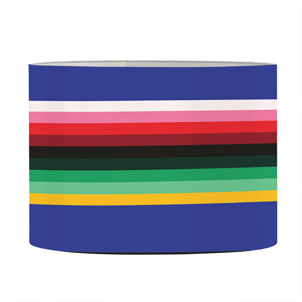 Tribal Mexican Serape Pattern Print Drum Lamp Shade