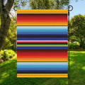 Tribal Mexican Serape Pattern Print Garden Flag