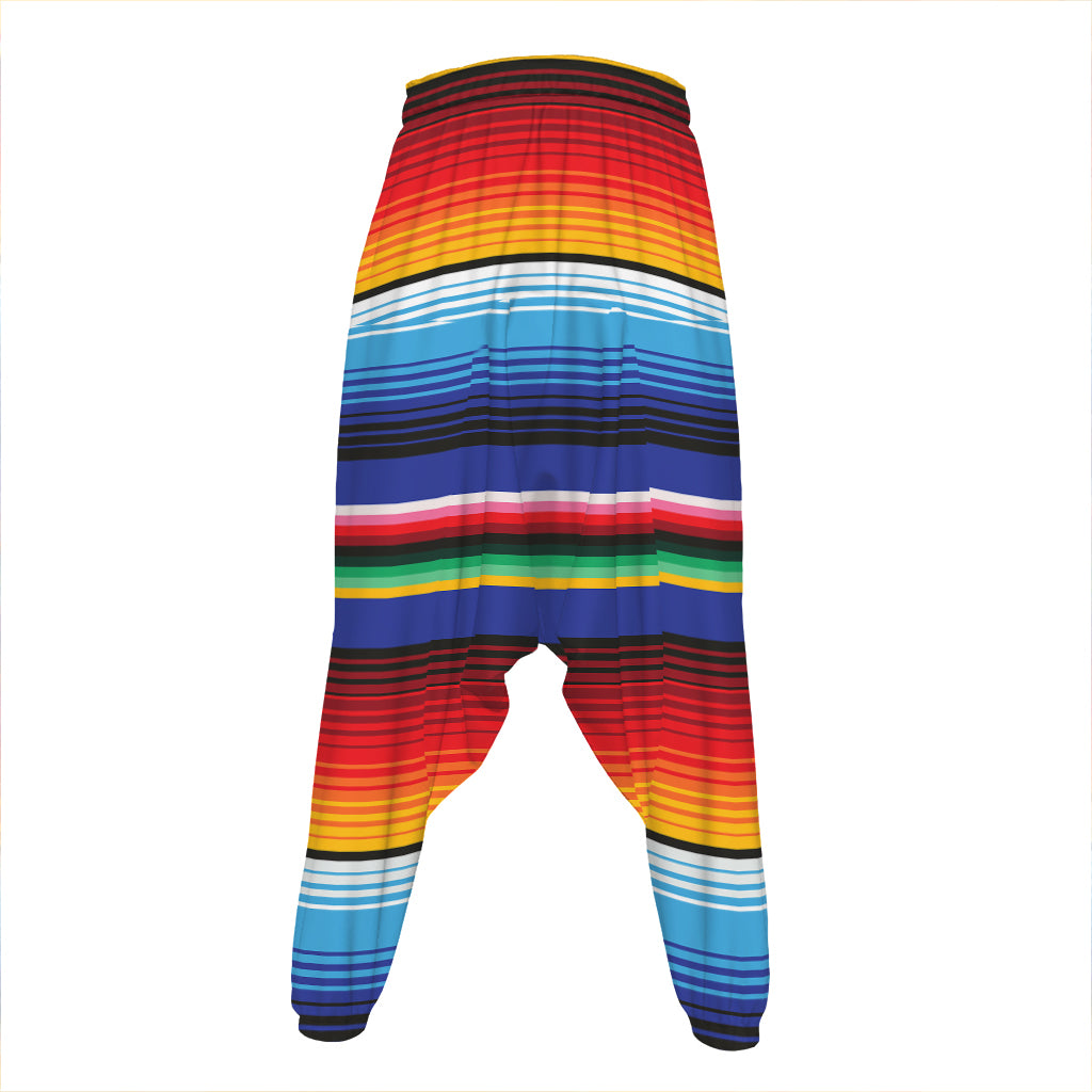 Tribal Mexican Serape Pattern Print Hammer Pants