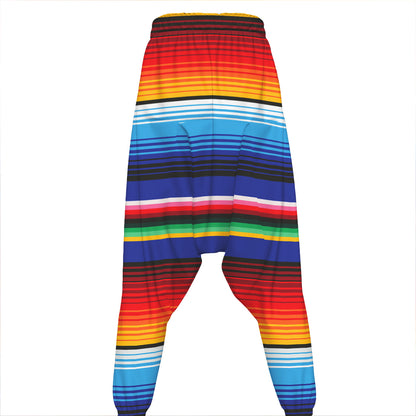 Tribal Mexican Serape Pattern Print Hammer Pants
