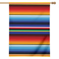 Tribal Mexican Serape Pattern Print House Flag