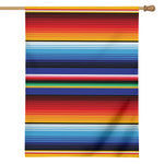 Tribal Mexican Serape Pattern Print House Flag