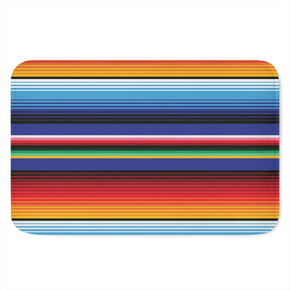 Tribal Mexican Serape Pattern Print Indoor Door Mat