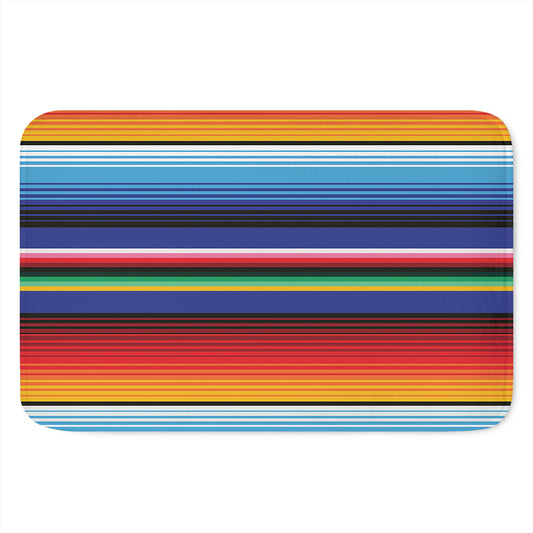 Tribal Mexican Serape Pattern Print Indoor Door Mat