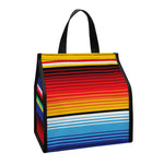 Tribal Mexican Serape Pattern Print Insulated Lunch Tote