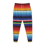 Tribal Mexican Serape Pattern Print Jogger Pants