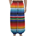 Tribal Mexican Serape Pattern Print Lantern Pants