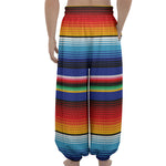 Tribal Mexican Serape Pattern Print Lantern Pants