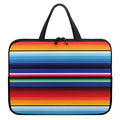 Tribal Mexican Serape Pattern Print Laptop Sleeve With Handle