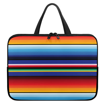 Tribal Mexican Serape Pattern Print Laptop Sleeve With Handle