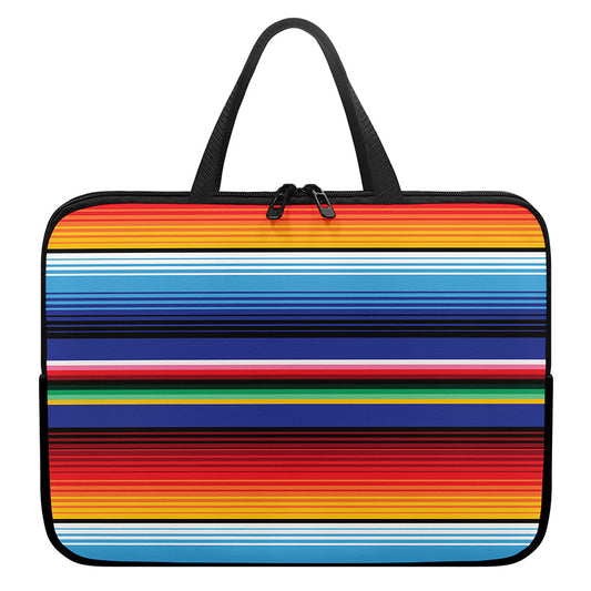 Tribal Mexican Serape Pattern Print Laptop Sleeve With Handle