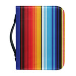 Tribal Mexican Serape Pattern Print Leather Bible Cover