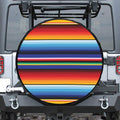 Tribal Mexican Serape Pattern Print Leather Spare Tire Cover