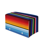 Tribal Mexican Serape Pattern Print Leather Tissue Box Cover