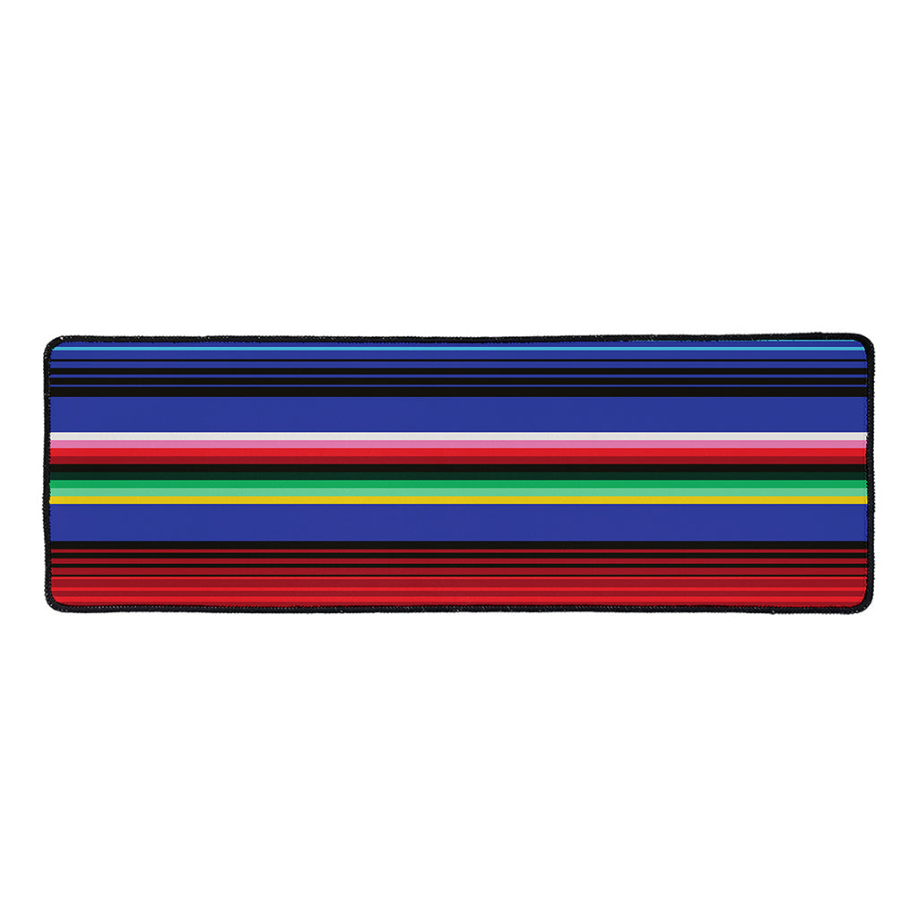 Tribal Mexican Serape Pattern Print Long Kitchen Mat
