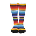Tribal Mexican Serape Pattern Print Long Socks