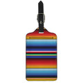 Tribal Mexican Serape Pattern Print Luggage Tag