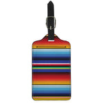 Tribal Mexican Serape Pattern Print Luggage Tag