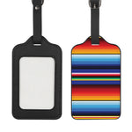 Tribal Mexican Serape Pattern Print Luggage Tag
