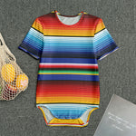 Tribal Mexican Serape Pattern Print Men's Bodysuit