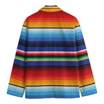 Tribal Mexican Serape Pattern Print Men's Cotton Blazer