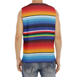 Tribal Mexican Serape Pattern Print Men's Fitness Tank Top