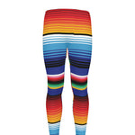 Tribal Mexican Serape Pattern Print Men's leggings