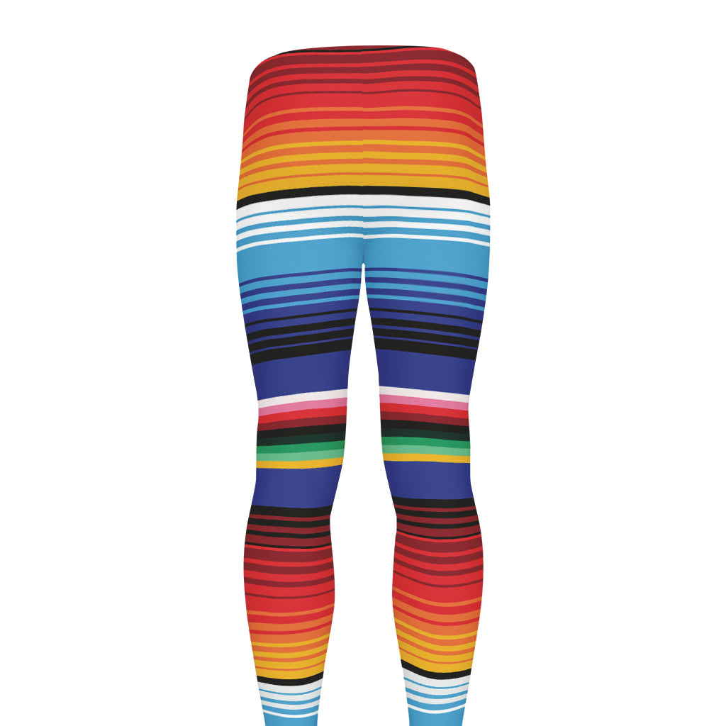 Tribal Mexican Serape Pattern Print Men's leggings