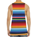 Tribal Mexican Serape Pattern Print Men's Muscle Tank Top